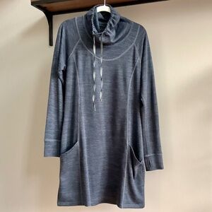 Kuhl Lea Cowl Neck Dress Tunic Dark Grey Size L (Fits M too)